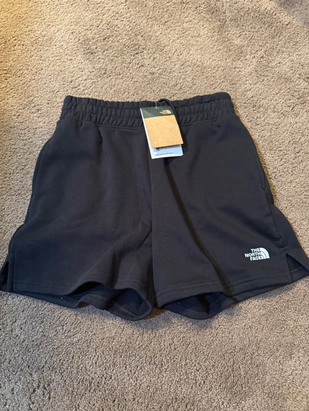 The North Face Women's Black Athletic Shorts with Logo Size S NWT